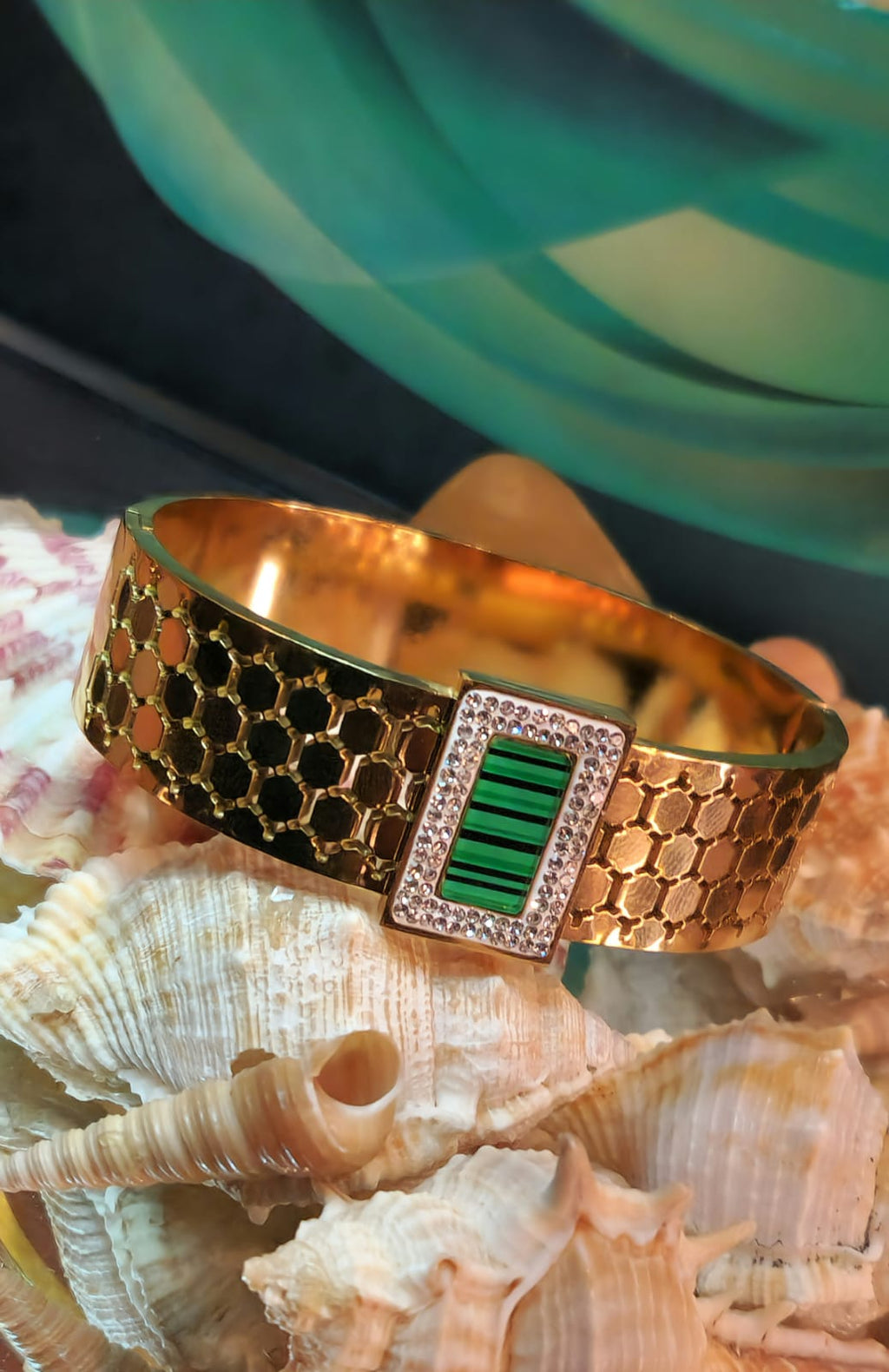 The Green & Gold Bangle